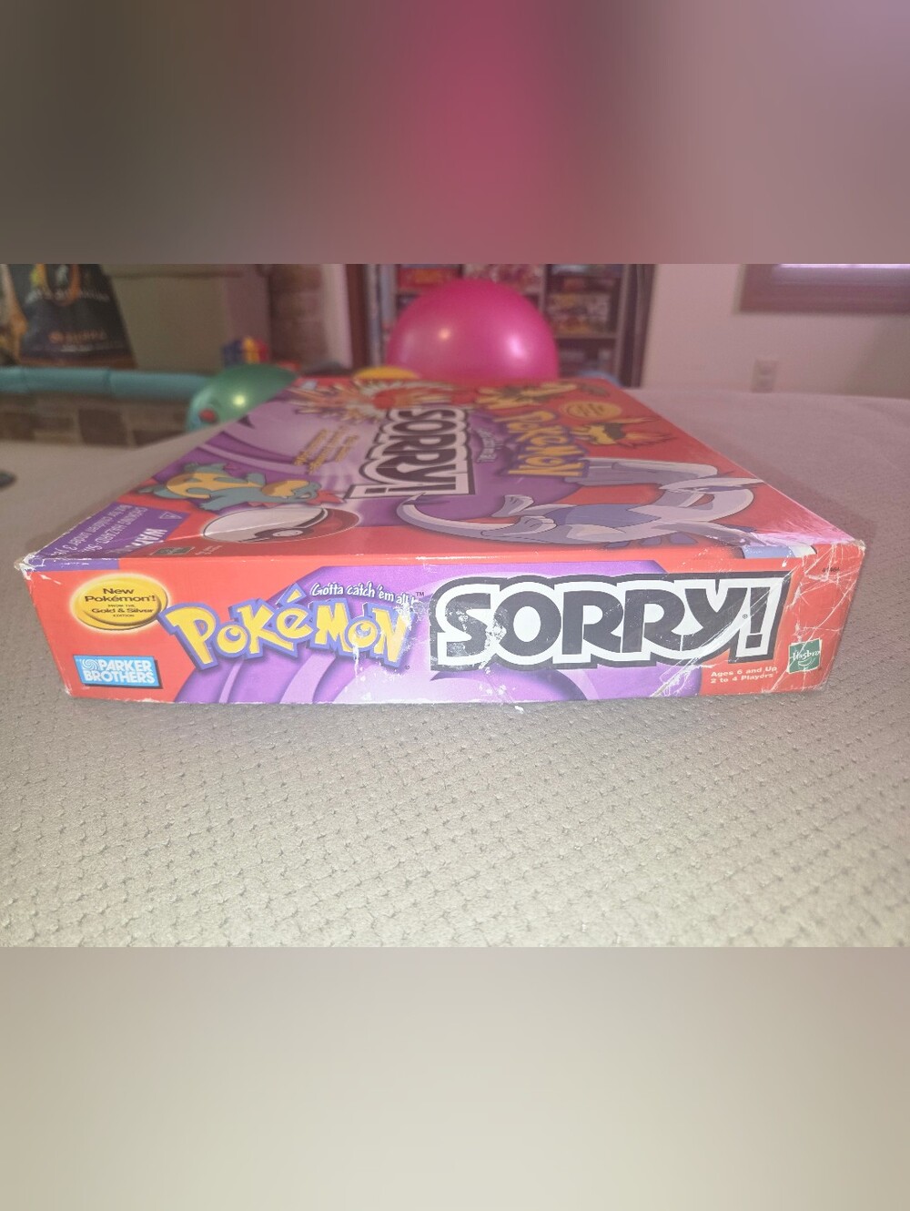 Vintage 2001 Pokemon Sorry 2001 Board Game 100% Complete Gold & Silver Edition - Picture 14 of 16